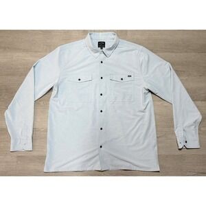 Billabong Surftrek Button Down Shirt Men XL Blue Long Sleeve Surfing Lightweight